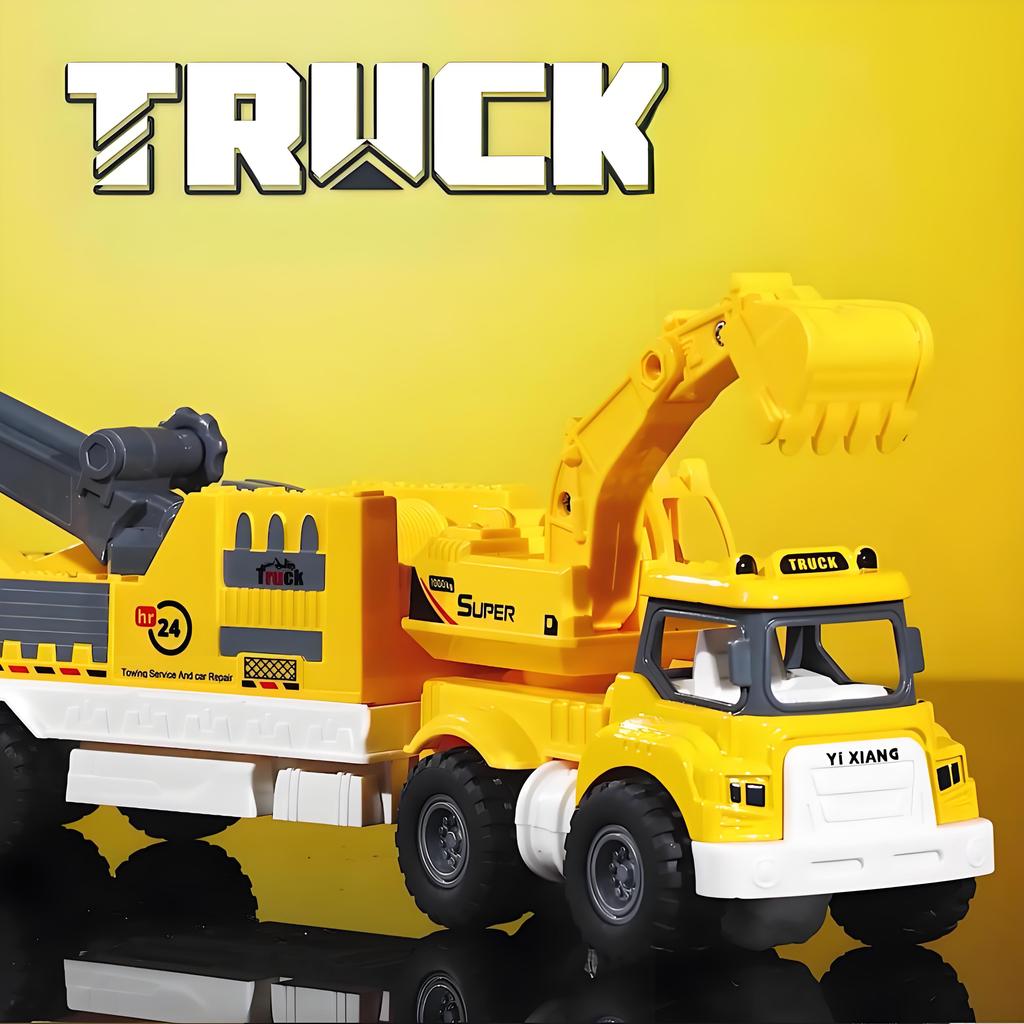 Toy Truck Construction Vehicle Model Inertial Push and Pull Suitable for Sand Play and Outdoors Creative Gift