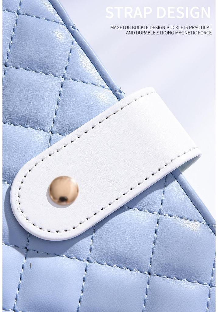 A6 Macaron Handy Notizbuch: PU-Leder Umschlagmappe & Bargeld-Organizer