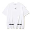 Off-White 2025 Summer New OW Dissolved Zebra Stripe Printed Short Sleeved T-shirt for Men and Women