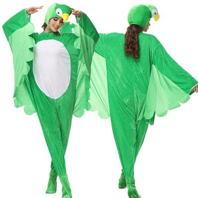 Halloween Adult Cartoon Animal Jumpsuit Parrot Woodpecker Party Dress Up Stage Costume