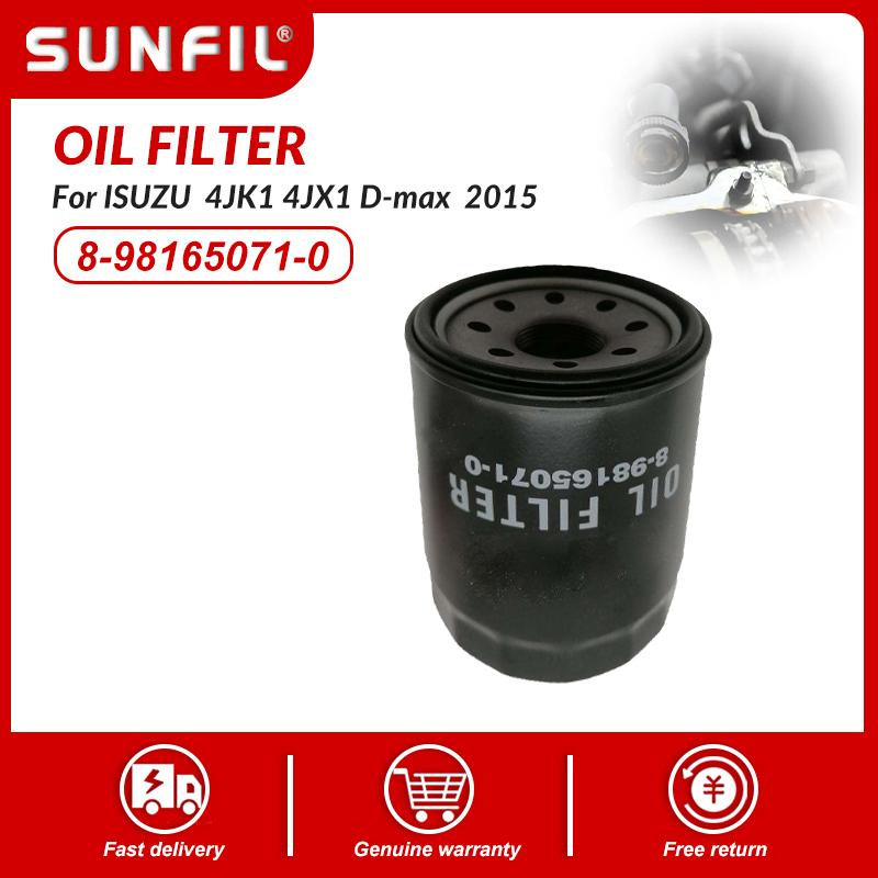 8-98165071-0 8981650710 Oil Filter For ISUZU 4JK1 4JX1 D-max 2015