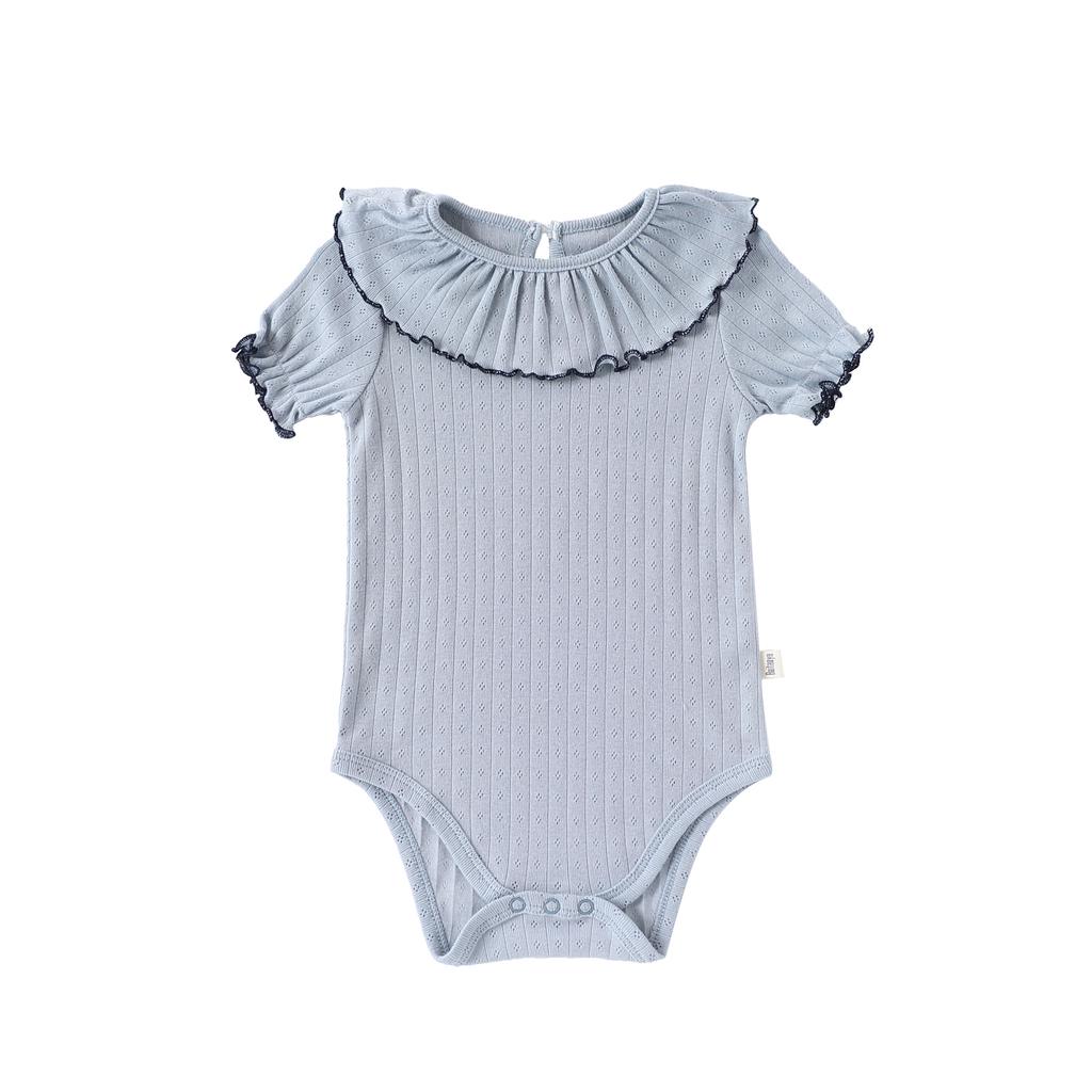 Baby Romper A Pure Cotton Short-sleeved Spring and Summer Baby Clothes for Boys and Girls Baby Lace Collar Triangle Romper