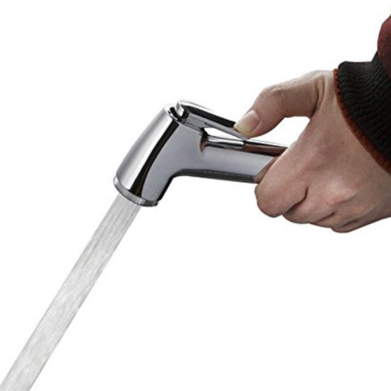 High Pressure ABS Plastic Modern Wall-Mounted Handheld Toilet Shattaf Bidet Shower Sprayer T-Adapter 1 Year