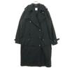 KANEKO ISAO Long Sleeve Trench Coat Black Women Used