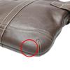 COACH leather soft duffle Diagonal 1452 Shoulder Bag leather Dark brown Used