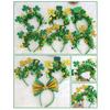 Clovers Decoration Headdress Makeup Shower Hair Rings Elastic Women Headbands for Adults and Teens