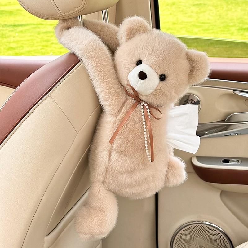 Creative Monkey Tissue Box Cover for Car - Cute Hanging Pull-Out Design