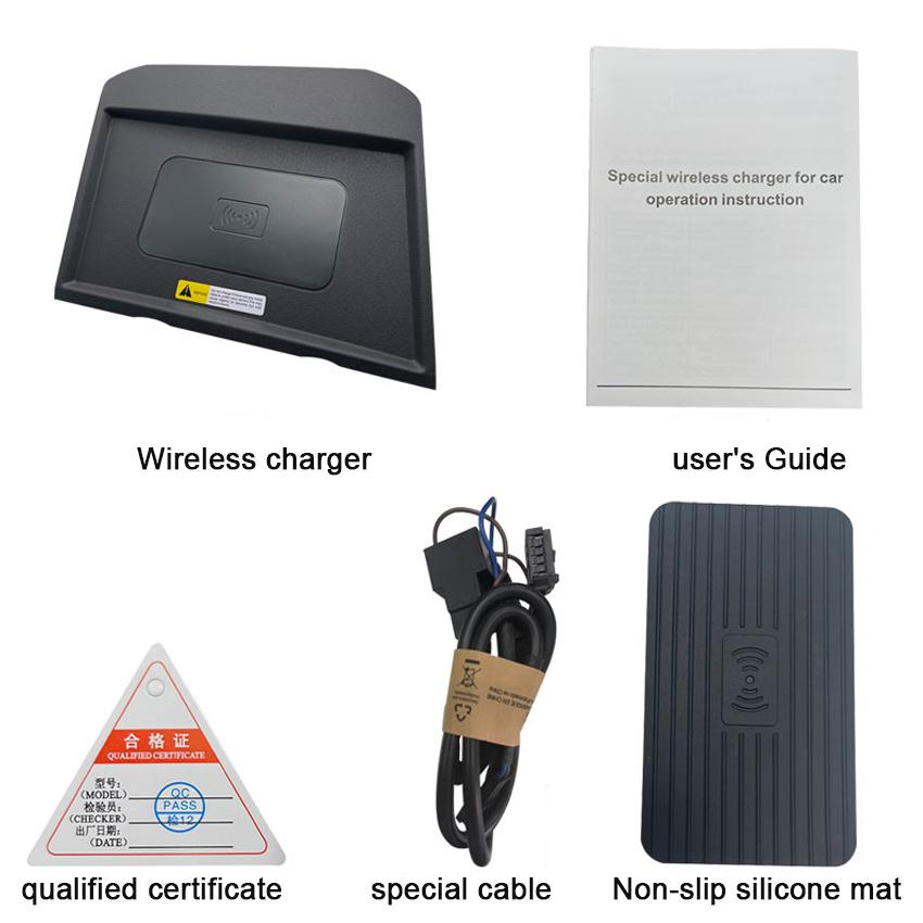 

15 Вт автомобильное беспроводное зарядное устройство QI для Peuceot 5008 2017~2020 2021 аксессуары для интерьера специальный мобильный телефон быстрая зарядная панель