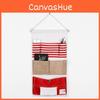 Multipocket Wallmounted Storage Bag Cotton Linen Home Decor Creative Fabric Art