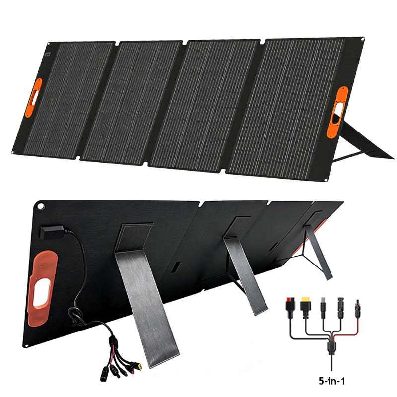 220W Portable Solar Panel 420W Foldable Solar Panel Kit Waterproof Power Backup Solar Charger for Power Station Camping Solar