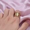 6pcs/lot Gold Plated Stainless Steel Base Rings Settings DIY Blank Knuckle Rings for Women Jewelry Charms Never Fade Wholesale