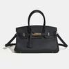 2025 Hot Women's Bag Platinum Fashionable All-matching Commuter Top-layer Cowhide Cross-body Handbag