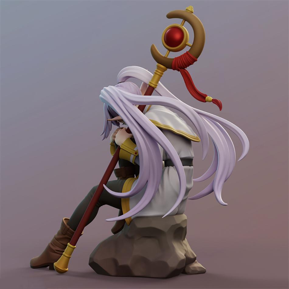13CM Anime Frieren Beyond Journey End Figure Desktop Decorate Action Noodle Stopper Collectible Model Toy s Poseable Articulated Scale Detailed