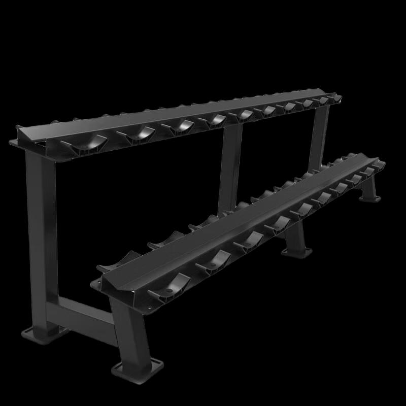 WEZHO Commercial Double-Layer 10-Pair Dumbbell Rack