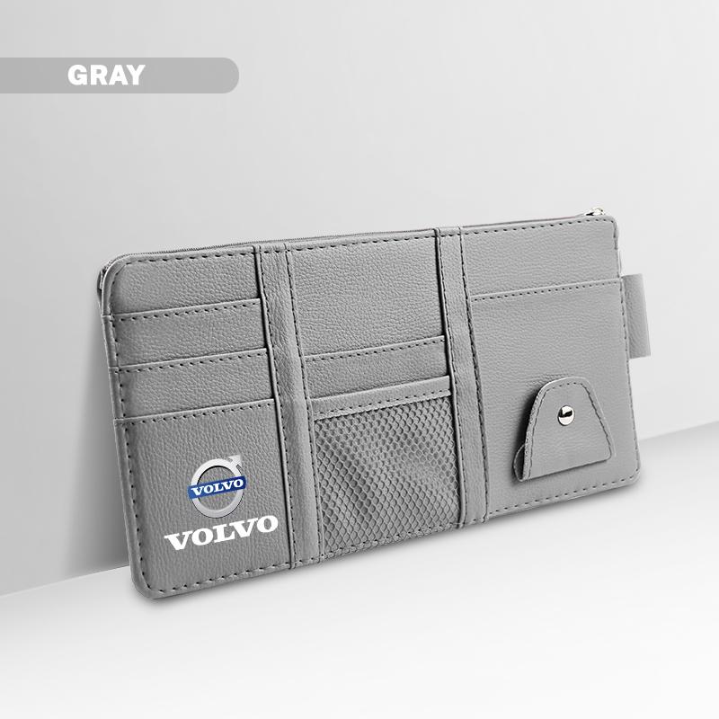 Car Sunshade Storage Bag Multifunctional Glasses Clip Box For Volvo Xc60 Xc90 V40 V60 S60 V50 V90 S80 C40 XC40 V70 XC70 C30 C70