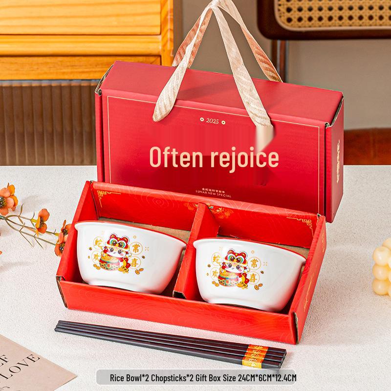 

Customizable Ceramic Bowl and Spoon Set for Events and Employee Gifts