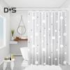 Shower Curtain with Hooks Waterproof Tear-Proof Easy To Clean Different Printings Quick Dry Light-penetrating Mold-proof Shower Liner