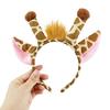 Festival Party Hairy Giraffe Hair Hoop Tail Tie Set Headband Halloween Christmas Costume Cosplay Headwear