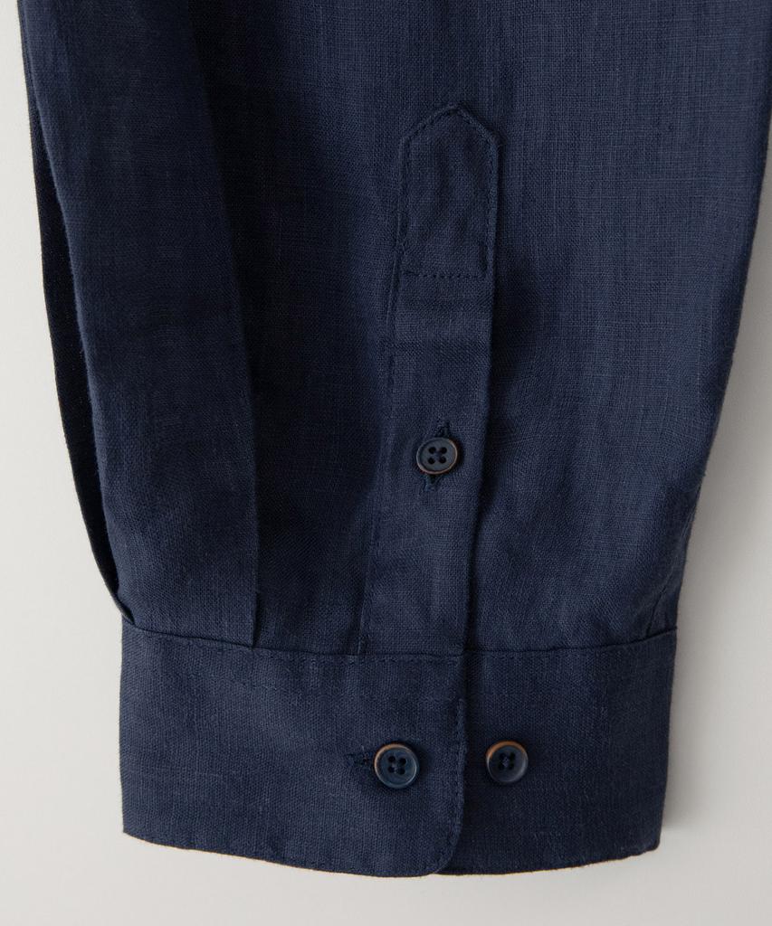 BLANKROOM French Linen Shirt_Navy