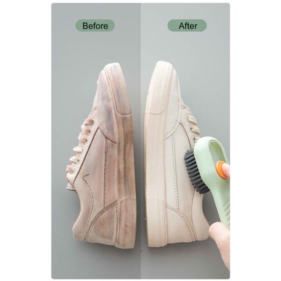 Shoes Cleaning Brush Ergonomic Handle Sturdy Multifunction Soap Dispenser Brush Multifunctional Cleaning Tool