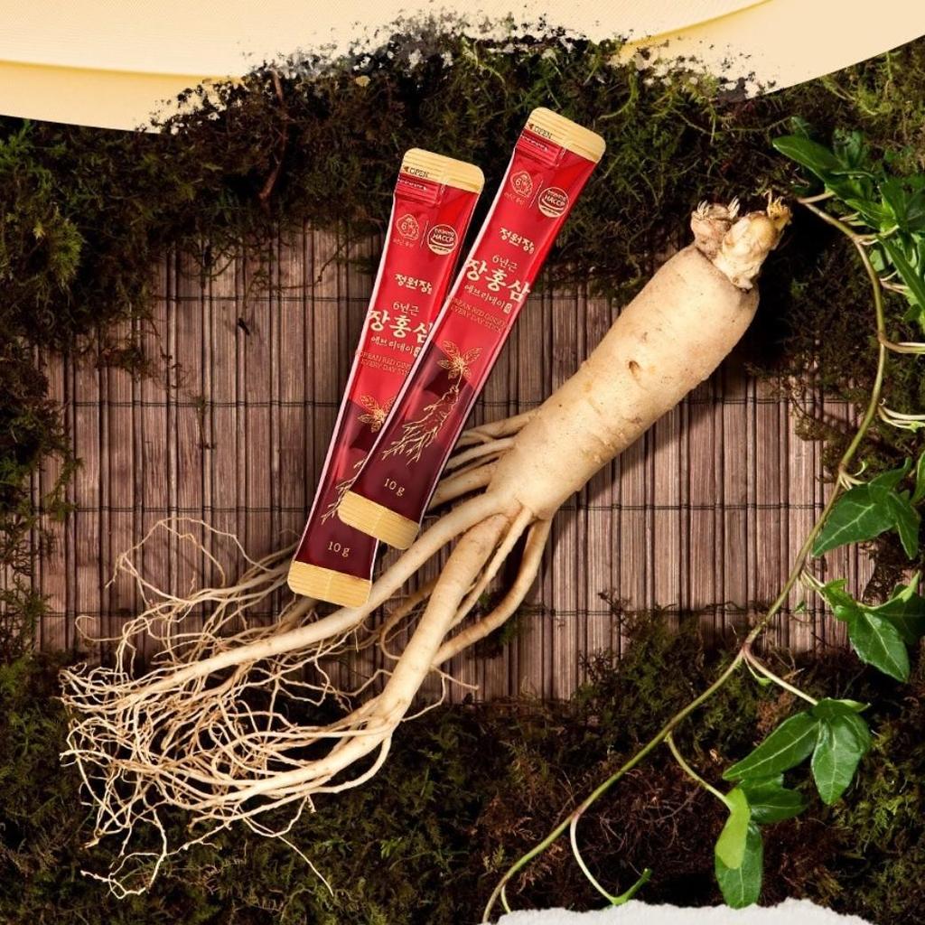 [Jeongwonjang] 6-Year-Old Everyday Jang Red Ginseng Stick (100 Packets), Korean health food