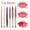 Portable Dustproof Make Up Tool Double Head Retractable Lip Gloss Wands Lipstick Applicators Lip Brush Cosmetic Brush