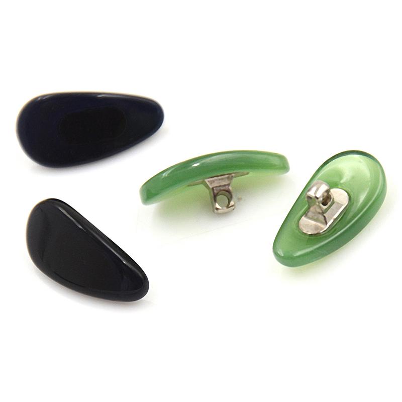 1 Paire de Plaquettes de Nez Antidérapantes en Jade Adhésives pour Lunettes