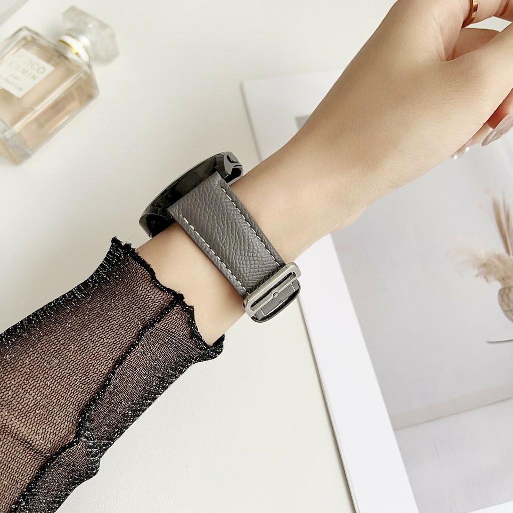 Palm Pattern Leather Watch Bands For Huawei Watch GT 5 46mm Universal 22mm Wrist Strap