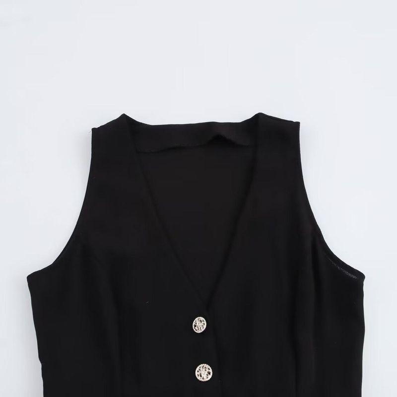 Kaslead New Arrival Women's Clothing Fashion Style Fashion Minimalist with Leather Belt Sleeveless Jumpsuit