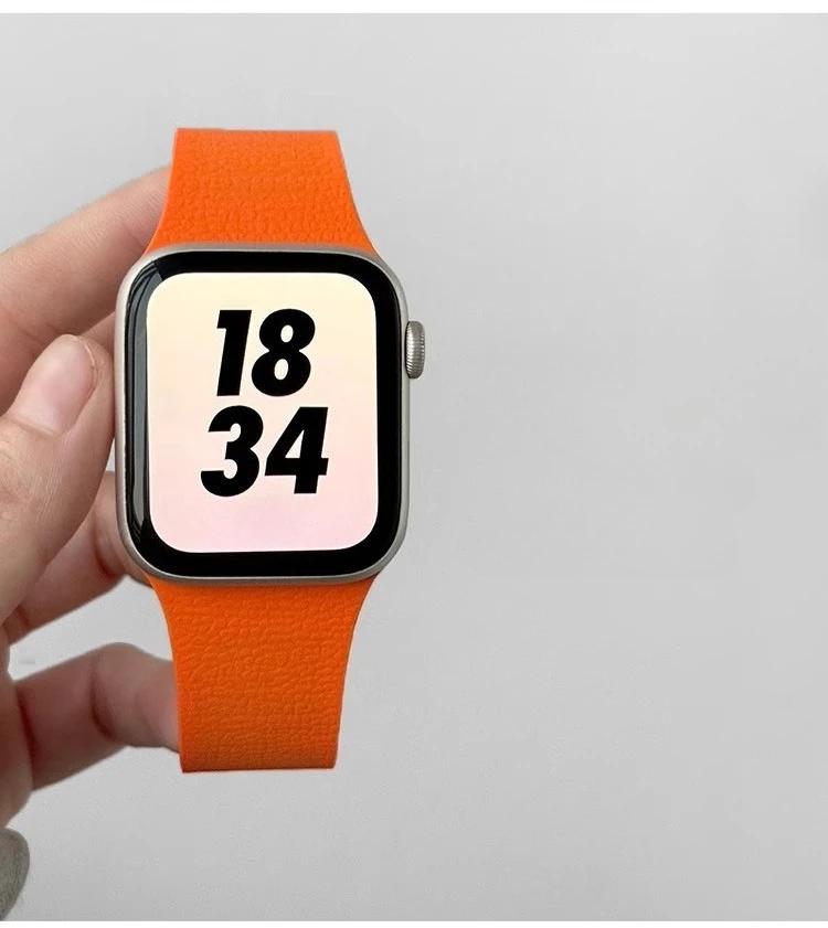 Silicone Bracelet Belt Magnetic Strap Band For Apple Watch Ultra 2 49mm 44mm 45mm 46mm 42mm 40mm iWatch Series 10 8 7 6 5 9 SE