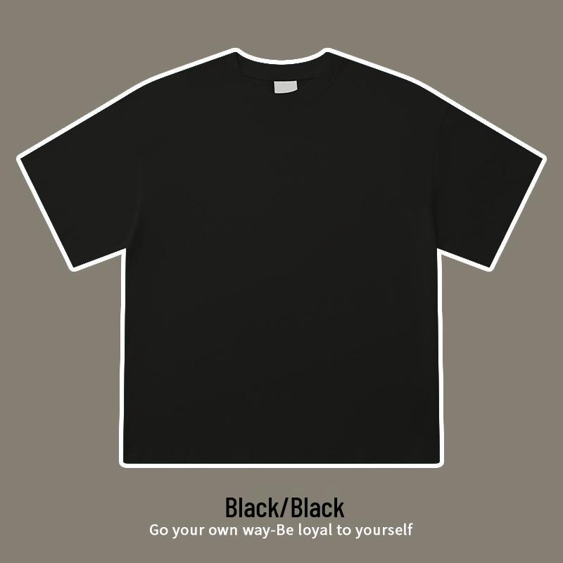 

Men s Trendy Heavyweight Double-Yarn Cotton Drop-Shoulder T-Shirt M