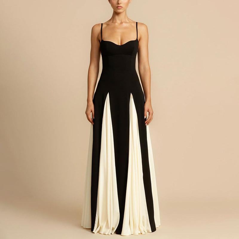 

Весна-лето Холтер платье-клеш повседневные свободные праздничные женские платья S чёрный