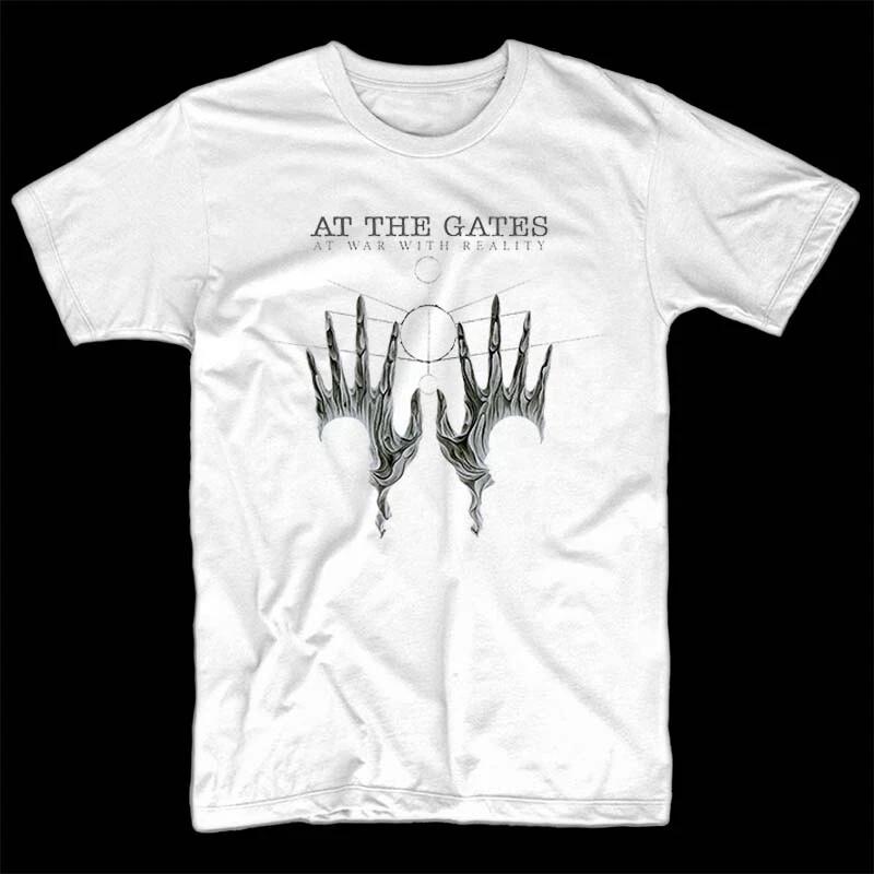 At The Gates At War With Reality T shirt BLACK WHITE S