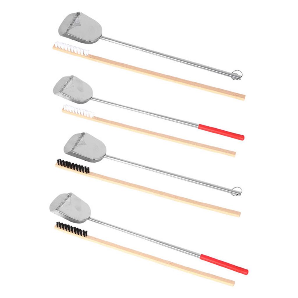 Bird Cage Tools Stainless Steel Remover and Brush Set Efficient Cleaner for Parrot Bird Cage