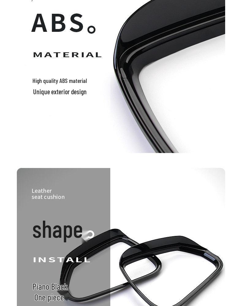 Suitable for BMW X1 X2 X3 X4 X5 7 Series Rearview Mirror Rain Shield Guard Eyebrow Frame for 3 and 5 Series Models