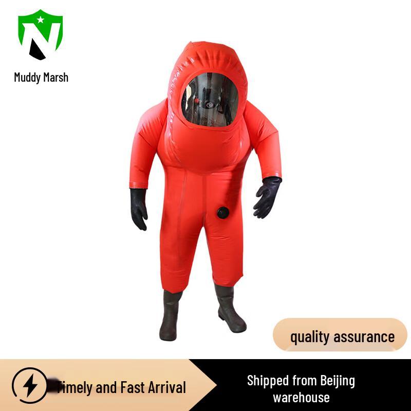 Full-Seal Fire-fighting Chemical Suit with Built-in Respirator