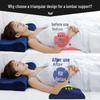 Memory Foam Lumbar Support Triangle Pillow - Removable, Washable, Slow Rebound Cushion for Bed and Sitting.