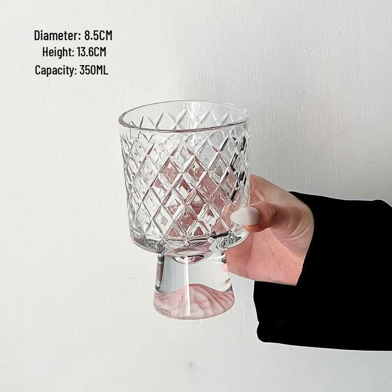 Starry Pink Mountain Glass Cup