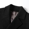Autumn and Winter Double-breasted Cashmere Trench Coat, Take-off Goose Down Liner, Youth Business Double-sided Woolen Warm Jacket