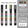 Japan Posca Posterfarbe Markierungsstifte, PC-1M/3M/5M Weiß/Schwarz/Gold/Silber Wasserdichte Farbstifte zum Zeichnen Malen stiften