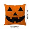 Home Decoration Halloween Theme Funny Face Printing Pattern Cushion Covers For Sofa Bedroom Car Pillow Covers