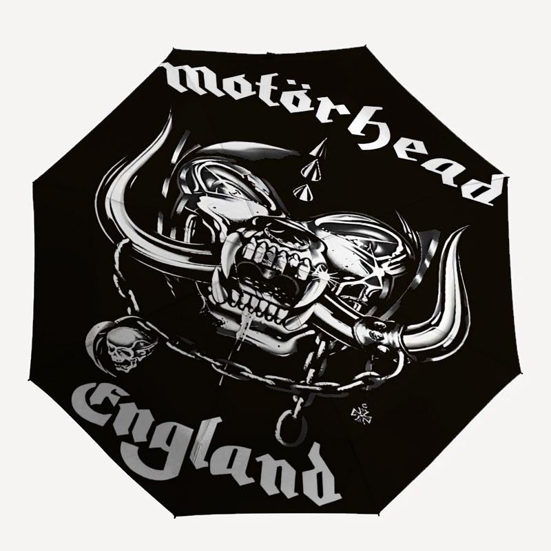 

1pc Motrhead England Automatic Open,Windproof, Compact Travel Umbrella, Gift for Birthday, Christmast93070