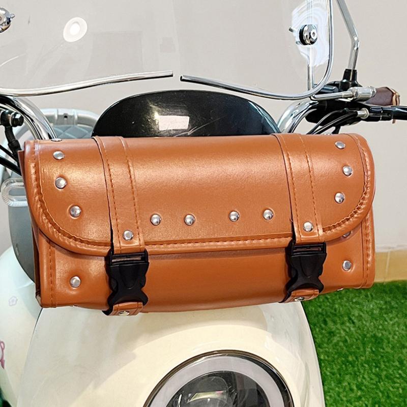 

Универсальные сумки, черная мотоциклетная сумка для инструментов, передняя вилка, руль, седельная сумка, ролл-баррель, гоночный хвостовой ствол, аксессуары для хранения коричневый