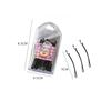 30Pcs/box Black Straight Wave Hairpins Korean Versatile Bangs Hair Clips for Children Women's Boxed Metal Bobby Pin Barrette