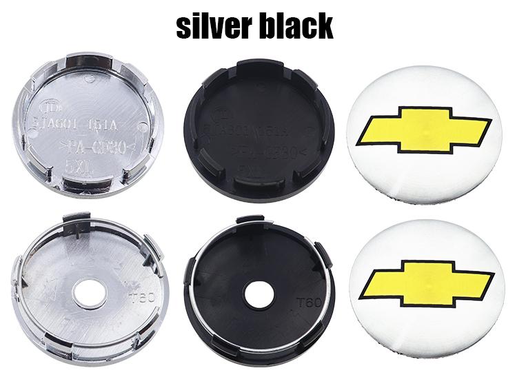 4pcs 56mm 60mm Chevrolet logo car emblem Wheel Center Hub Cap auto Rim refit dust-proof badge covers sticker styling accessories