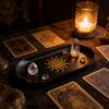 Tarots Candle Holder Board Astrology Candlestick Altars Plate Witchcraft Wiccan Divinations Decors Candle Holder Tray