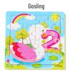 16-Piece Wooden 3D Puzzle Educational Toy for Infants & Toddlers Aged 6 Months to 3 Years, Boys & Girls