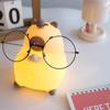 USB Rechargeable Capybara Night Light Eye Protection Soft Light Guinea Pig Night Light LED Capybara Shape Capybara Silicone Lamp