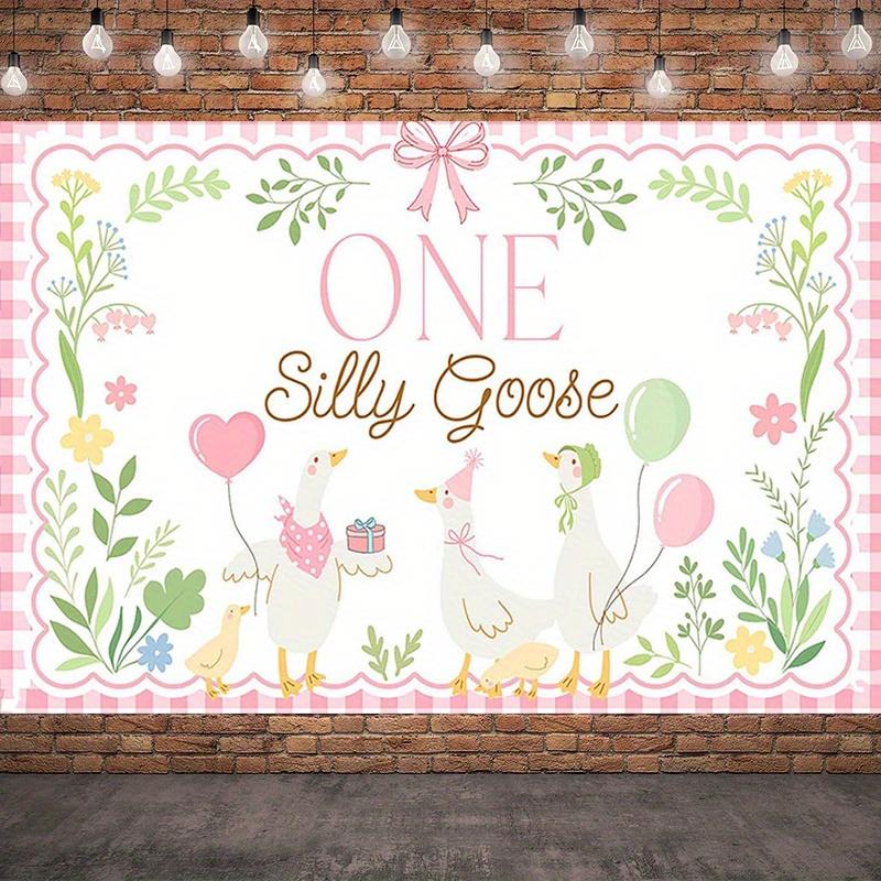 

BEPAN Cartoon cute duck theme banner background with customizable namechildren s birthday party baby showerdecoration background props Vinyl--W120xH80cm