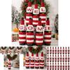 Vibrant And Decorative Knitted Letter Wine Bottle Holder For Christmas Parties And Gifts